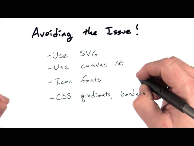 Avoiding the issue - Mobile Web Development