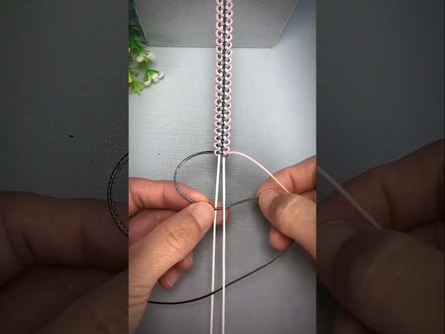 Micro Macrame Bracelet Tutorial #shorts #bracelet #macrame