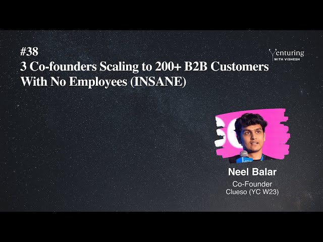 #38 3 Co-founders Scaling to 200+ B2B Customers With No Employees (INSANE) | Neel Balar