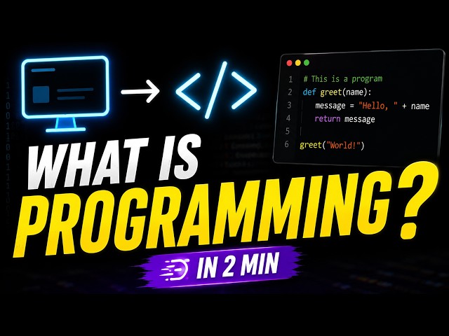 What is Computer Programming, Programming Language ? Explained in 2 Minutes