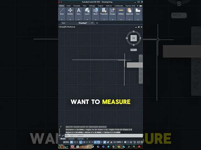 سر المهندسين المحترفين في أوتوكاد 🔥 #architecture #distance #autocad #autocadtipsandtricks