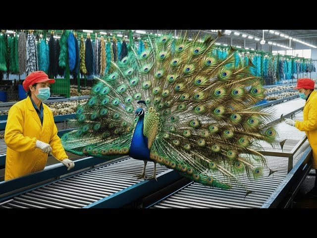Inside the Peacock Feather Factory: From Farm to $90,000 Jacket | Full Process