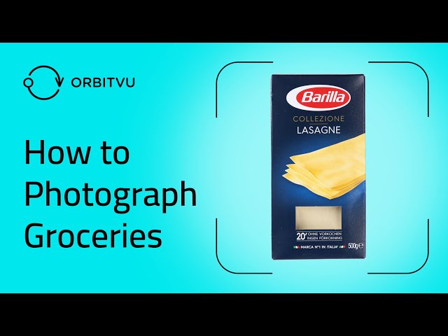 How to Take Grocery Product Photography: Orbitvu Alphashot 360
