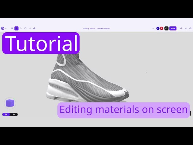 Editing materials on screen | Gravity Sketch tutorial