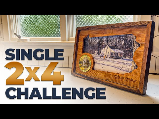 Making a Clock Frame with a Single 2x4