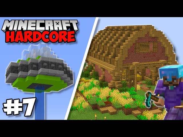 I Built A HUGE Farming Area in Minecraft Hardcore (#7)
