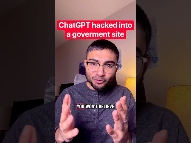 OpenAI’s GPT hacked into a government website #ai #tech #chatgpt