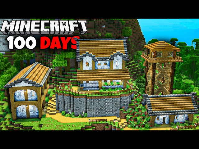 I Survived 100 Days Building The ULTIMATE Cozy Base