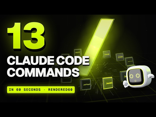 13 Claude Code commands in 60 seconds