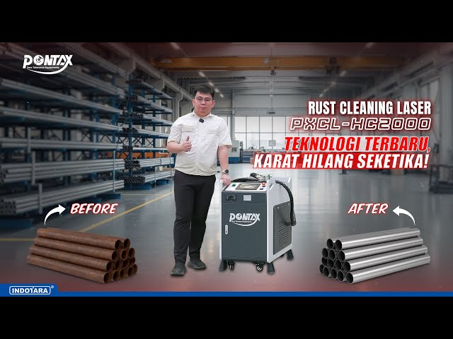 CARA  MENGGUNAKAN PONTAX RUST CLEANING LASER MACHINE PXCL- HC2000 - BERSIHKAN KARAT TANPA RIBET