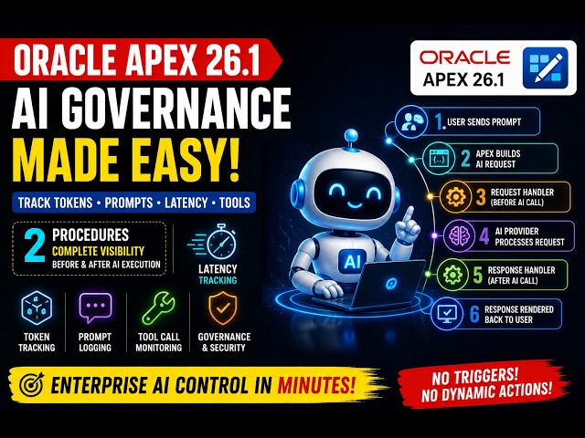Oracle APEX 26.1 - Monitor AI Request & Response in your APEX app - Full Setup #orclapex #ai