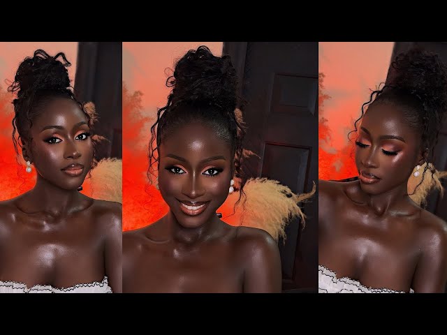 STEP BY STEP DARK SKIN MAKEUP TUTORIAL USING ONLY NIGERIAN AND DRUGSTORE PRODUCTS