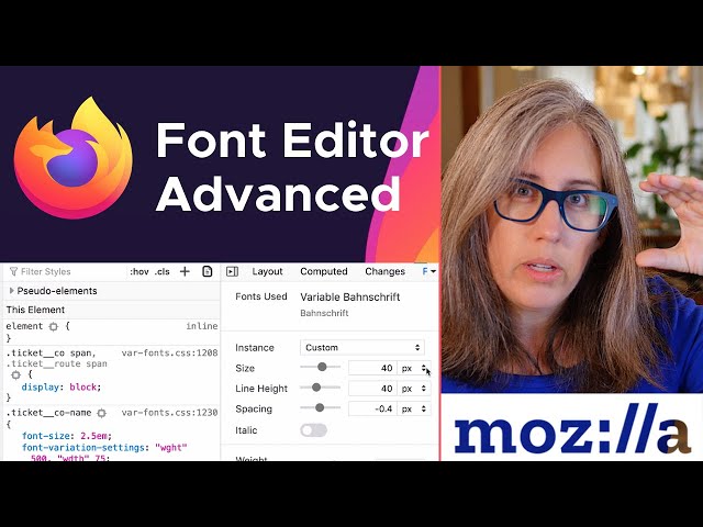 Firefox Font Editor — Advanced