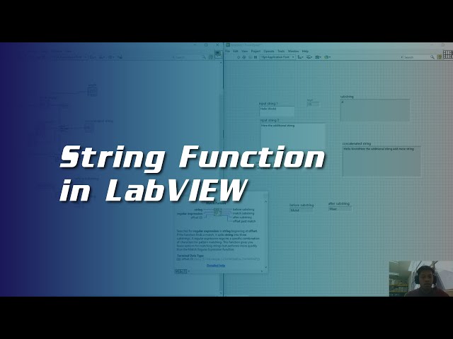 Tutorial on String Function in LabVIEW