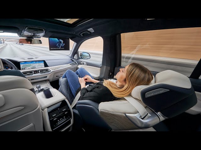 This BMW X7 comes with a sleeping chair