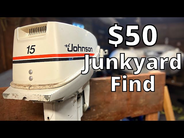 $50 Junkyard Outboard - Will it run? |  How To Fix a 15hp Outboard