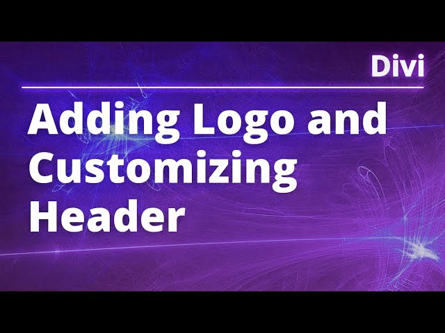 Divi Logo and Header - How I CUSTOMIZE and ALL Your Options.