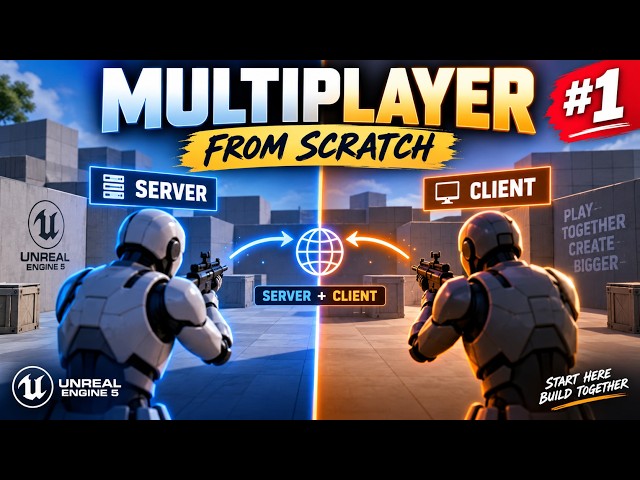 How to Start a Multiplayer Game in Unreal Engine 5 From Scratch | UE5 Multiplayer #1