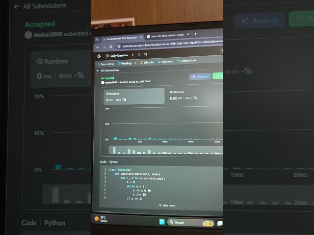 LeetCode 3550 Python Solution 🐍 #Shorts #LeetCode