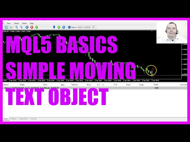 LEARN MQL5 TUTORIAL BASICS - 96 SIMPLE MOVING TEXT OBJECT