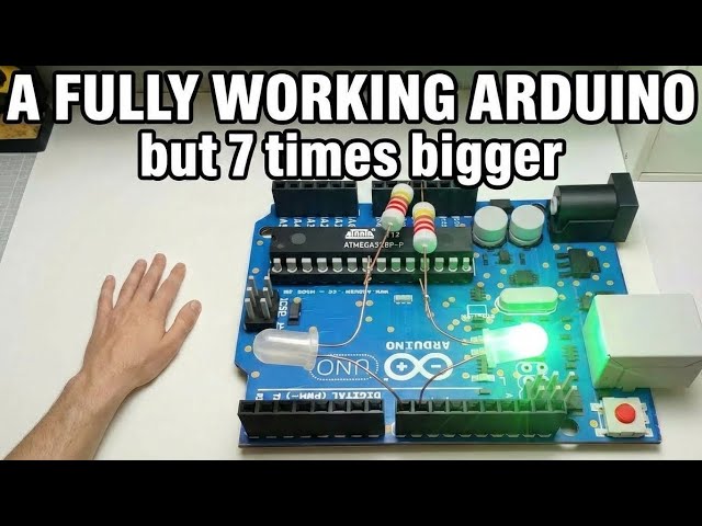 I Built an Arduino 7 Times Bigger (And It Actually Works!)