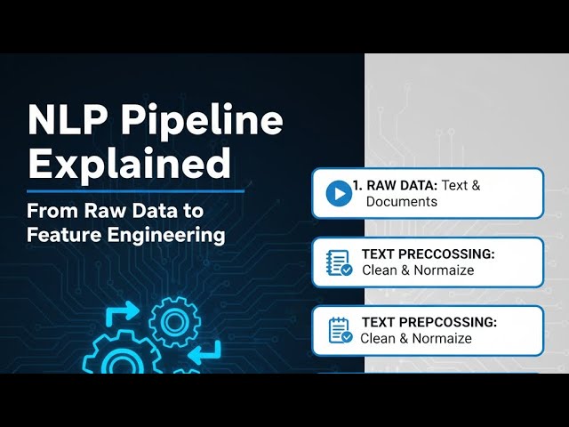 NLP Pipeline Explained: From Raw Data to Feature Engineering (Tokenization, NER, & More)