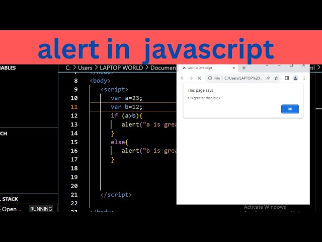 JavaScript Alert Box  ||popup box in javascript||JavaScript Alert Box Tutorial in Hindi / Urdu