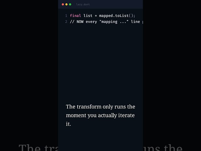 map() Doesn't Run Until You Ask
