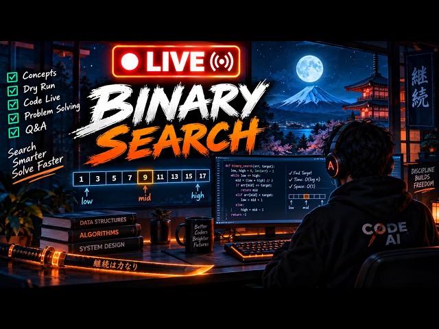 Building Binary Search Live | DSA Practice