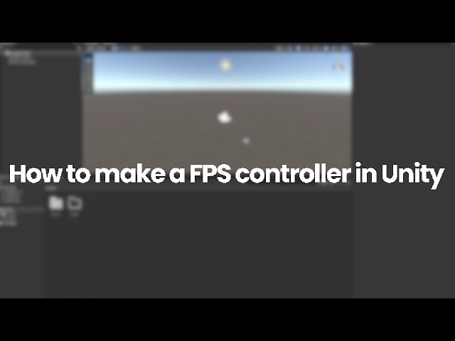 [TUTORIAL] How to make an FPS Rigidbody Controller | Unity