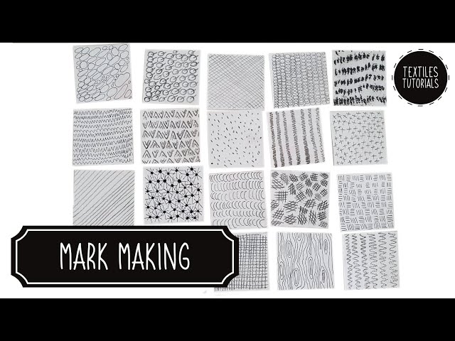 Simple Mark Making Techniques Drawing
