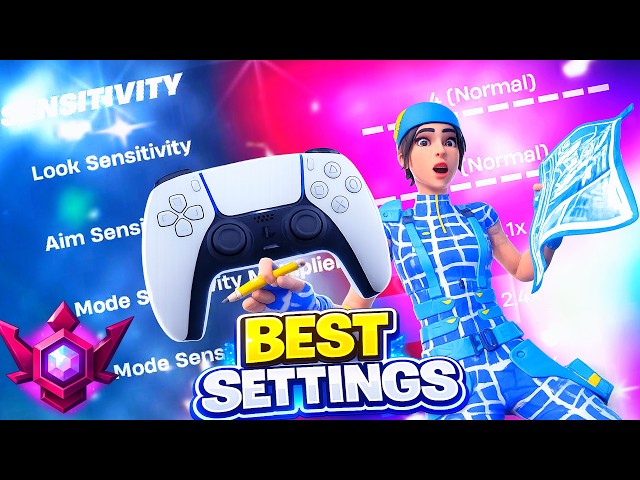 *NEW* Best Controller Settings + Sensitivity For Exponential And Linear In Fortnite Chapter 7!