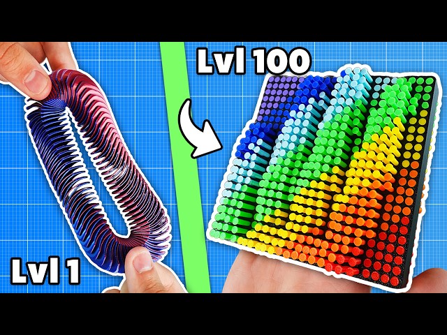 Level 1-100 Satisfying 3D Prints