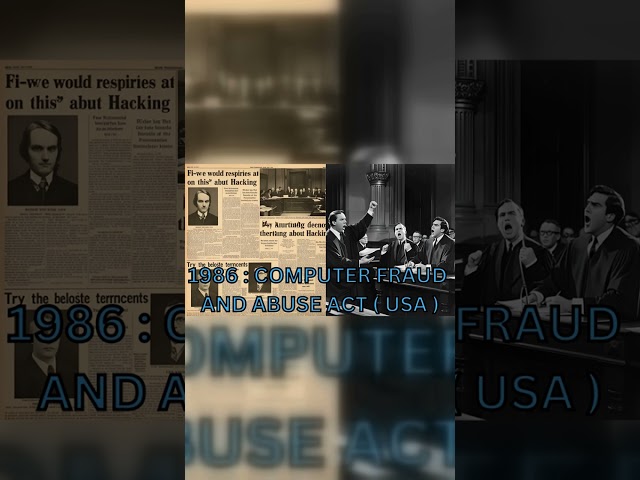 The First Cyber Crime Laws Short | History Of Cyber Security | Cyber ​​Snacks | Stay Safe |#trending
