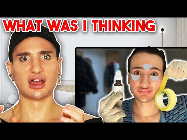 Reacting to my OLD SKINCARE ROUTINE! (wow a lot has changed in 6 months...)