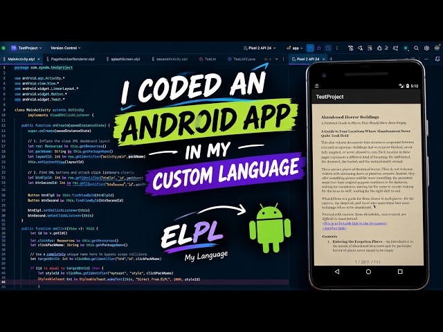 I Built an Android App Using My Own Programming Language!
