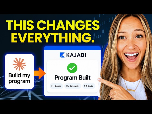 I Built My Entire Kajabi Business With Claude AI (Course, Community, Sales Page + More) | Kajabi MCP