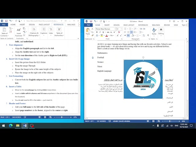 Microsoft word 