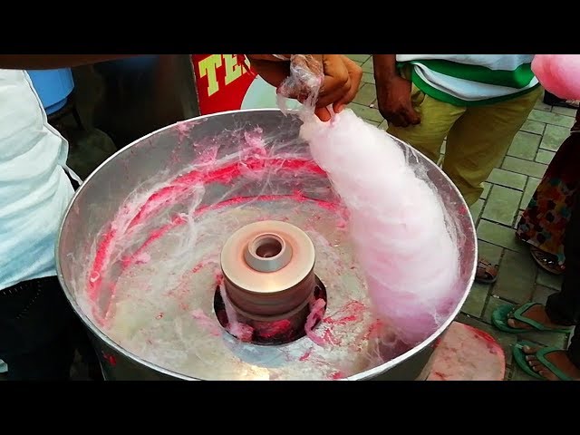Sugar Candy Making On Streets - Mouth Watering Indian Sweets Video - Sugar Candy Making Machine