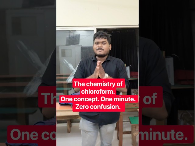 The chemistry of chloroform.One concept. One minute. Zero confusion. #bidyasagarclasses #chseodisha