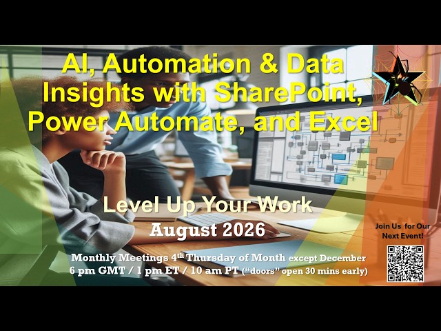 AI, Automation & Data Insights with SharePoint, Power Automate, and Excel!