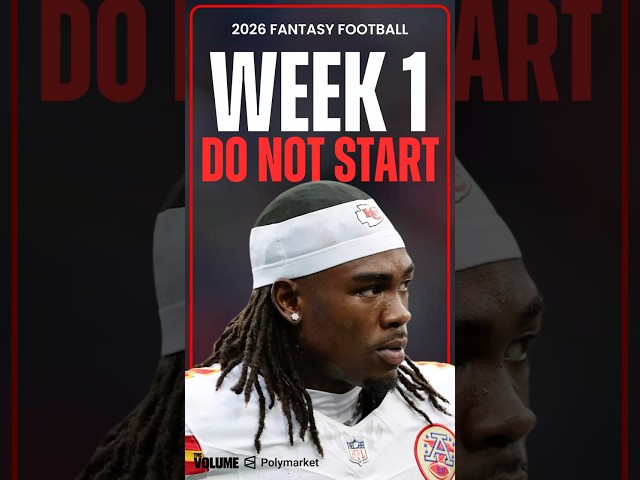 Why We're Out on These Popular Week 1 Starters! | Fantasy Football #shorts