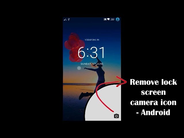 How to remove camera icon from lock screen - Android