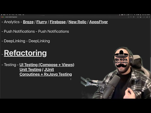 Senior Android Developer Checklist