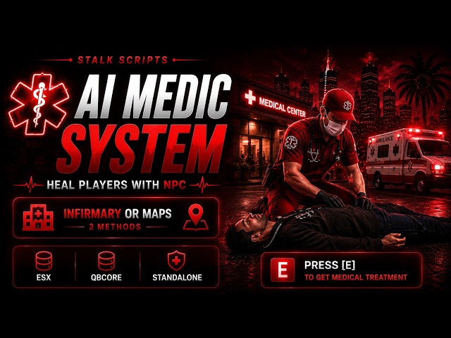 MEDIC SYSTEM + DEATHSCREEN | OPENSOURCE | FIVEM SCRIPT