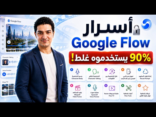 90% بيستخدموا Google Flow غلط! 😱 10 أسرار وتريكات لازم تعرفها