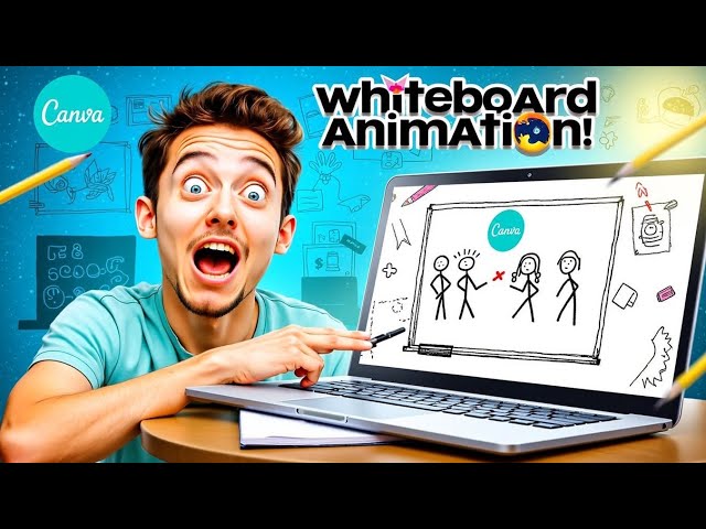 Whiteboard Animation Video Kaise Banaye in Canva | Easy Step-by-Step Tutorial 2025"