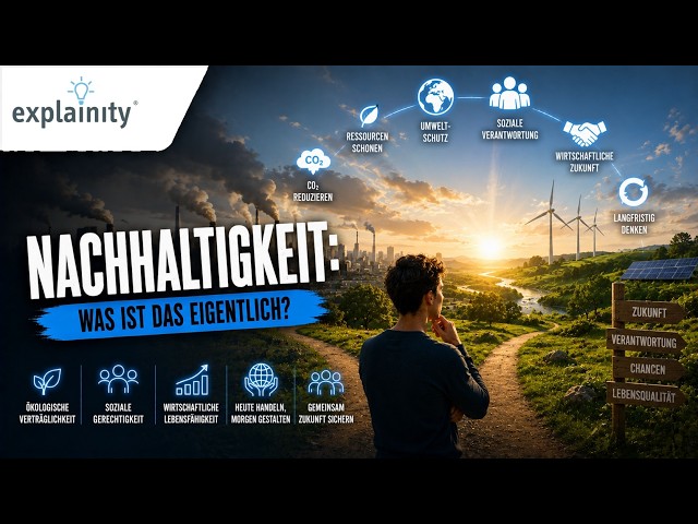 Sustainability explained simply (explainity® explanatory video)