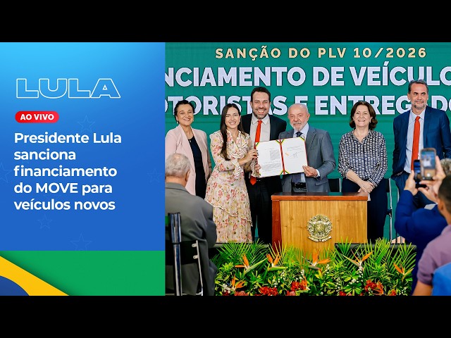 President Lula signs into law the MOVE financing program for new vehicles