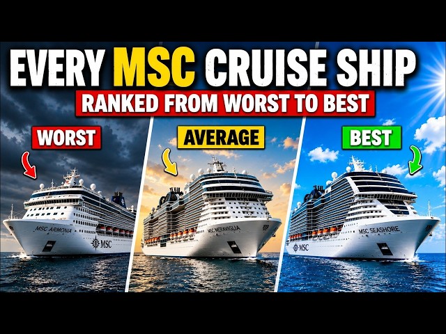 Don't Book MSC Cruise Until You See This (All Ships Ranked from worst to best)